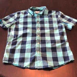 Sonoma Checkered Short-Sleeve Button Up